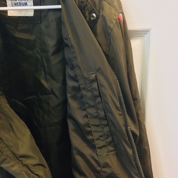 Old Navy windbreaker Olive Green Jacket - Picture 7 of 8